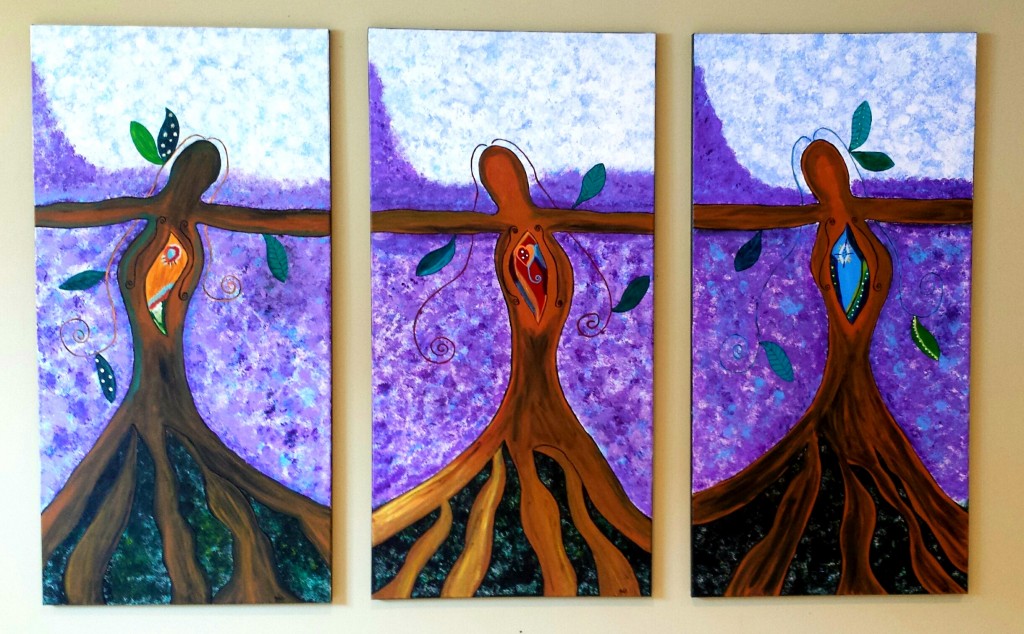 Goddess Paintings Now Grace My Studio. They Have Much Wisdom to Share.