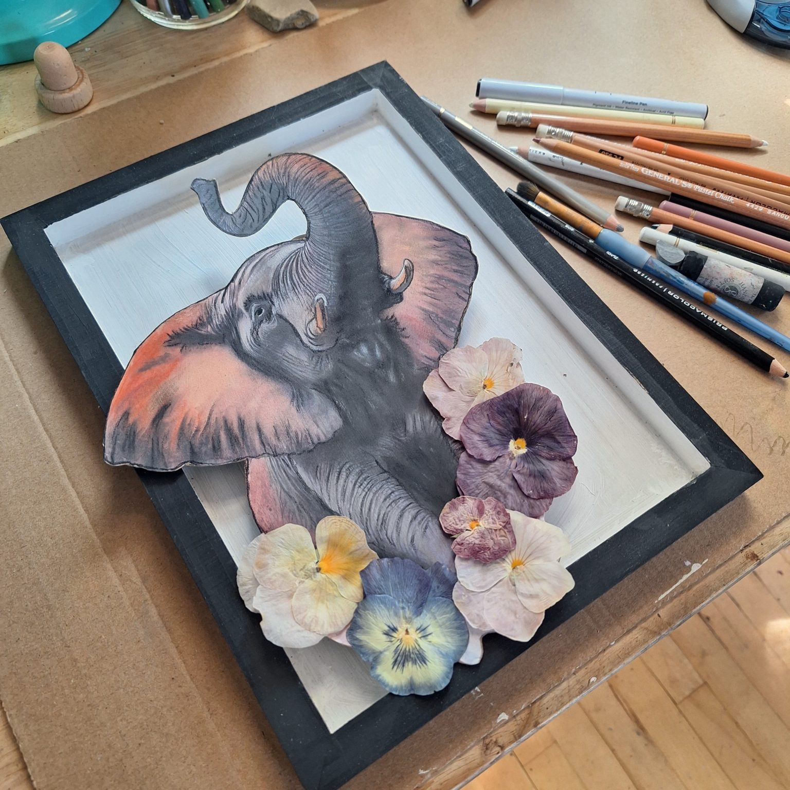 The Elephants Know. New Art in Progress Inspired by Elephant. – Joyful Paws